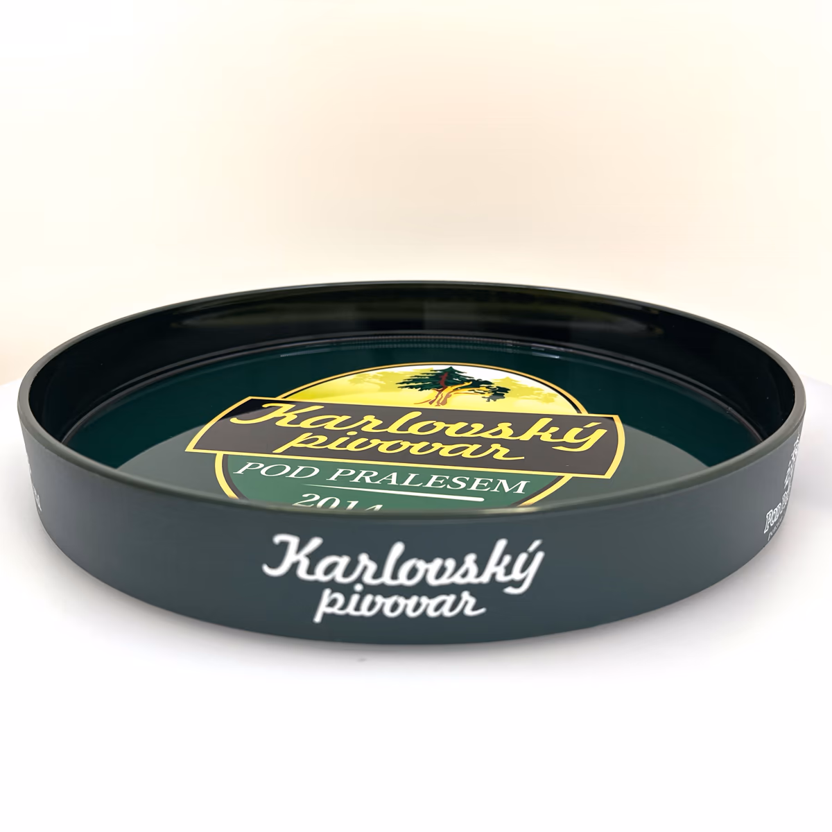 Reklamní podnos – Karlovarský pivovar, 2024