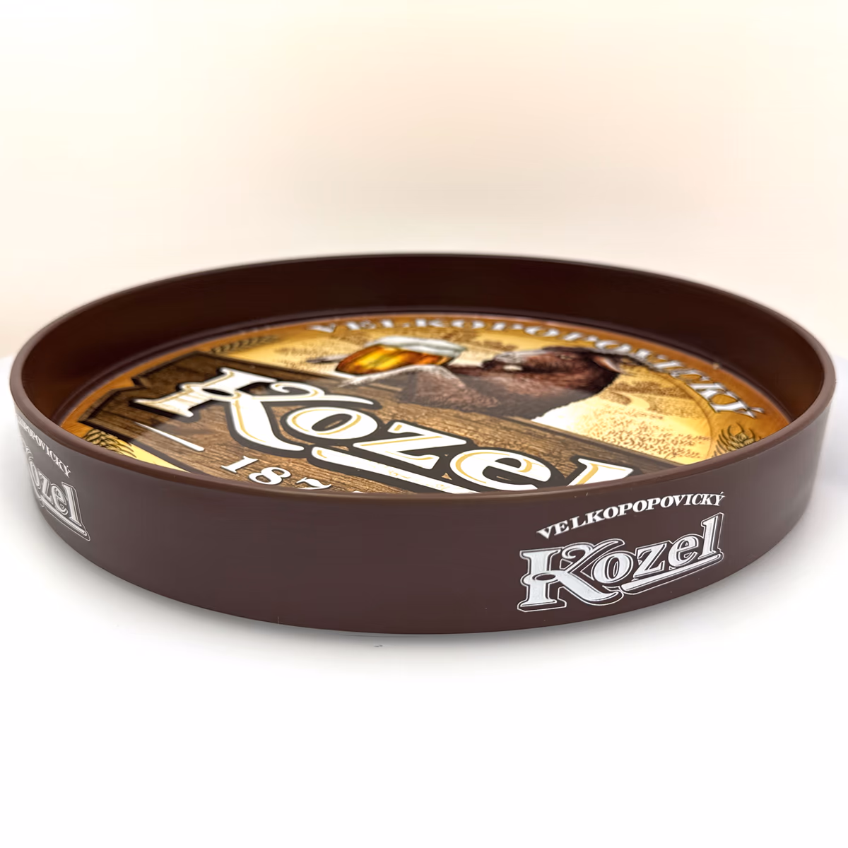 Reklamní podnos – Velkopopovický Kozel, 2018